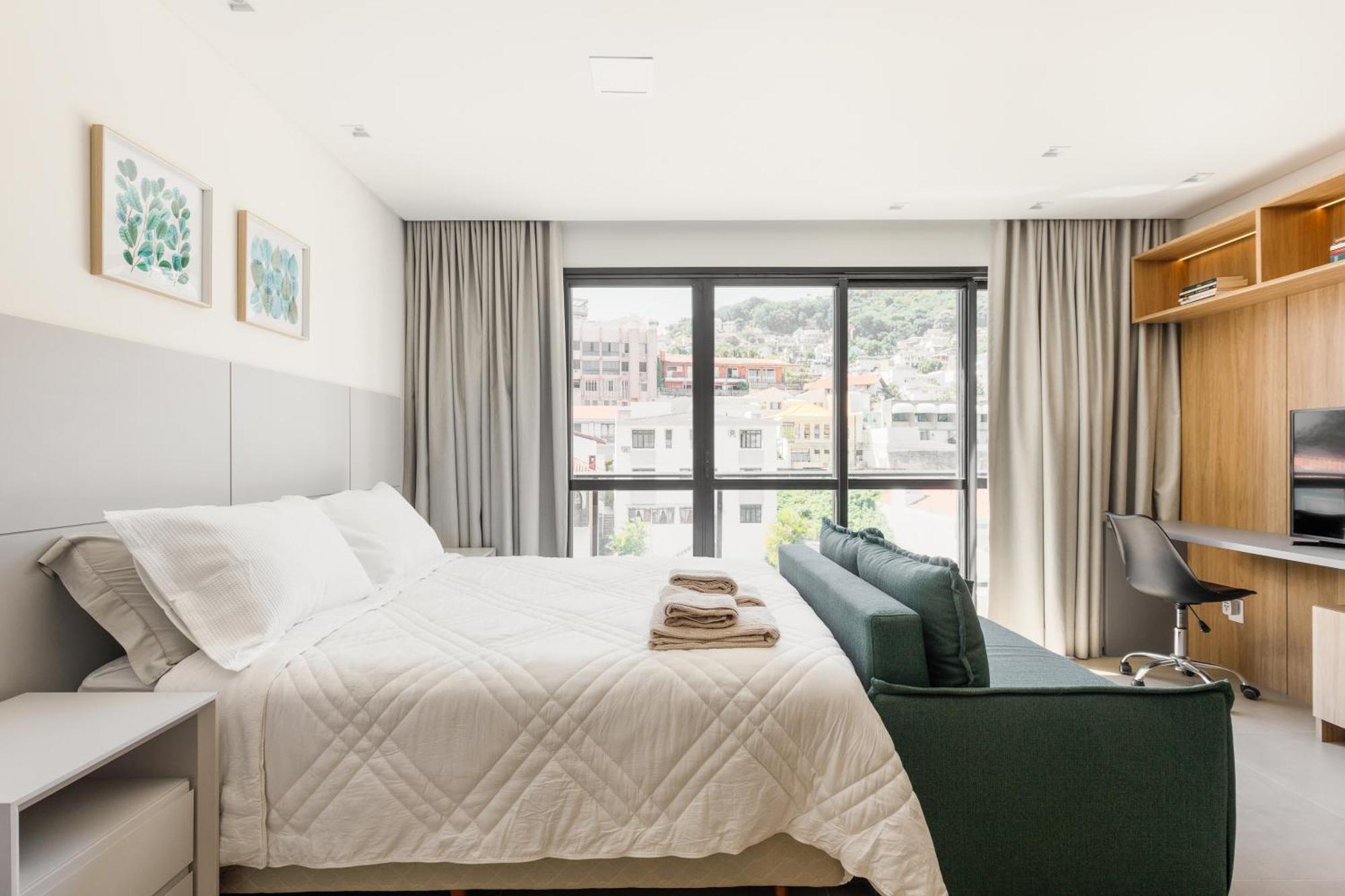 Zee Studios A 200M Da Beira-Mar Norte Florianópolis 客房 照片